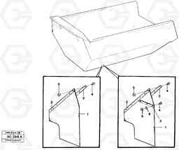 14687 Mudflap rear A25C VOLVO BM VOLVO BM A25C SER NO - 10256/ - 60911, Volvo Construction Equipment