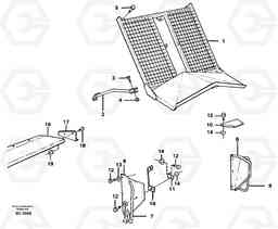 25540 Protective grid. A25C VOLVO BM VOLVO BM A25C SER NO - 10256/ - 60911, Volvo Construction Equipment