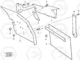 91024 Rear mudguadrs 2,5 M A25C VOLVO BM VOLVO BM A25C SER NO - 10256/ - 60911, Volvo Construction Equipment