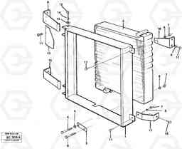 85939 Air conditioning, condenser fitting A25C VOLVO BM VOLVO BM A25C SER NO - 10256/ - 60911, Volvo Construction Equipment