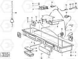 13134 Radio panel A25C VOLVO BM VOLVO BM A25C SER NO - 10256/ - 60911, Volvo Construction Equipment