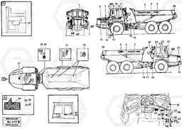 66642 Decals A25C VOLVO BM VOLVO BM A25C SER NO - 10256/ - 60911, Volvo Construction Equipment