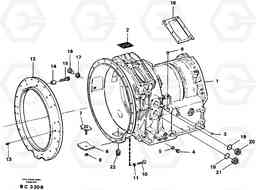 26116 Gearbox housing A25C VOLVO BM VOLVO BM A25C SER NO - 10256/ - 60911, Volvo Construction Equipment