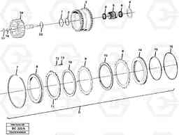 26118 Clutch and brake, D A25C VOLVO BM VOLVO BM A25C SER NO - 10256/ - 60911, Volvo Construction Equipment