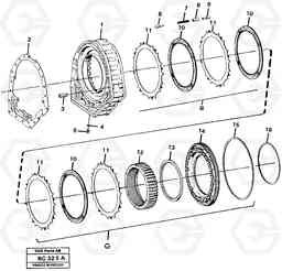 53299 Centre housing and brake G A25C VOLVO BM VOLVO BM A25C SER NO - 10256/ - 60911, Volvo Construction Equipment