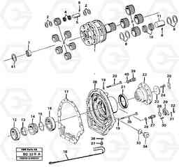 51541 Output gear A25C VOLVO BM VOLVO BM A25C SER NO - 10256/ - 60911, Volvo Construction Equipment