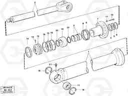 10824 Tipping cylinder 4 x 4 A25C VOLVO BM VOLVO BM A25C SER NO - 10256/ - 60911, Volvo Construction Equipment