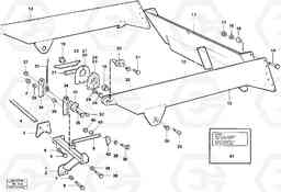 66683 Rear flap, mechanical A25C VOLVO BM VOLVO BM A25C SER NO - 10256/ - 60911, Volvo Construction Equipment