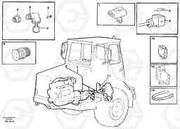 26081 Cable harnesses, front A25C VOLVO BM VOLVO BM A25C SER NO - 10256/ - 60911, Volvo Construction Equipment