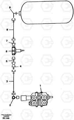 12590 Pneumatic system A25C VOLVO BM VOLVO BM A25C SER NO - 10256/ - 60911, Volvo Construction Equipment