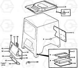 13136 Insulation, upholstery A25C VOLVO BM VOLVO BM A25C SER NO - 10256/ - 60911, Volvo Construction Equipment