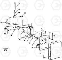 88956 Gear selector A25C VOLVO BM VOLVO BM A25C SER NO - 10256/ - 60911, Volvo Construction Equipment