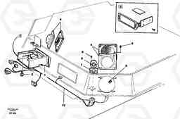 28553 Radio bracket A25C VOLVO BM VOLVO BM A25C SER NO - 10256/ - 60911, Volvo Construction Equipment