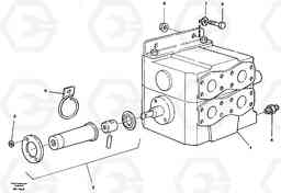 14397 Tip valve with fitting parts A30 VOLVO BM VOLVO BM A30, Volvo Construction Equipment