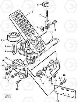 90610 Pedal A30 VOLVO BM VOLVO BM A30, Volvo Construction Equipment