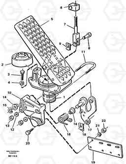 90610 Pedal A30 VOLVO BM VOLVO BM A30, Volvo Construction Equipment