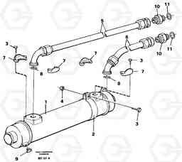 58208 Oil cooler A30 VOLVO BM VOLVO BM A30, Volvo Construction Equipment