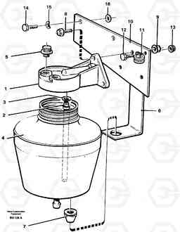 104707 Anti-freeze reservoir A30 VOLVO BM VOLVO BM A30, Volvo Construction Equipment