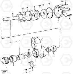 32323 Water pump A30 VOLVO BM VOLVO BM A30, Volvo Construction Equipment
