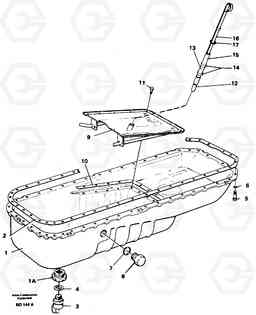 83833 Oil sump A30 VOLVO BM VOLVO BM A30, Volvo Construction Equipment