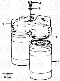 55018 Fuel filter A30 VOLVO BM VOLVO BM A30, Volvo Construction Equipment