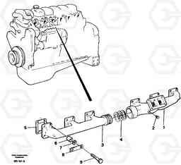 104351 Exhaust system engine A30 VOLVO BM VOLVO BM A30, Volvo Construction Equipment