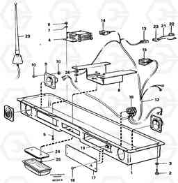 5323 Radio panel A30 VOLVO BM VOLVO BM A30, Volvo Construction Equipment