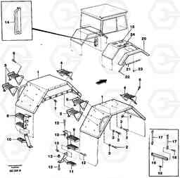 86402 Mudguards and step A30 VOLVO BM VOLVO BM A30, Volvo Construction Equipment