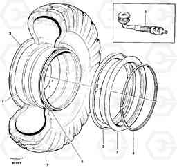 10347 Wheel 23,5-25 A30 VOLVO BM VOLVO BM A30, Volvo Construction Equipment