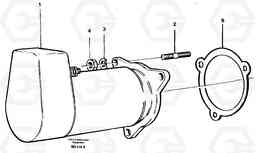 16979 Starter motor, mounting A30 VOLVO BM VOLVO BM A30, Volvo Construction Equipment