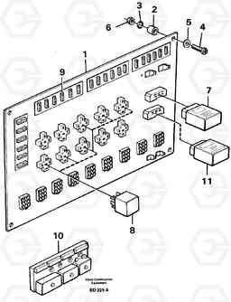 46597 Electrical distribution box A30 VOLVO BM VOLVO BM A30, Volvo Construction Equipment