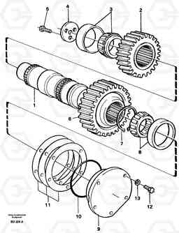 5261 Intermediate shaft A30 VOLVO BM VOLVO BM A30, Volvo Construction Equipment