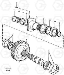 5263 Lower shaft A30 VOLVO BM VOLVO BM A30, Volvo Construction Equipment