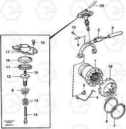 5277 Differential lock A30 VOLVO BM VOLVO BM A30, Volvo Construction Equipment