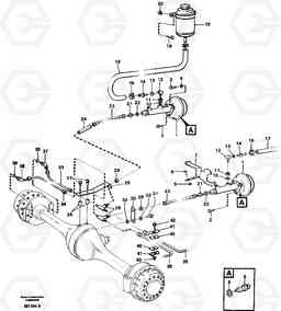 67268 Hydraulic brake-system tractor A30 VOLVO BM VOLVO BM A30, Volvo Construction Equipment