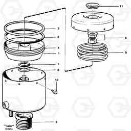 5282 Brake cylinder A30 VOLVO BM VOLVO BM A30, Volvo Construction Equipment