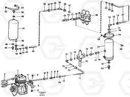 88738 Feed lines, wet tank and regulator A30 VOLVO BM VOLVO BM A30, Volvo Construction Equipment