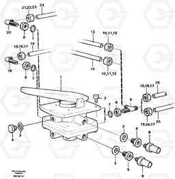 65451 Footbrake valve with mountings A30 VOLVO BM VOLVO BM A30, Volvo Construction Equipment