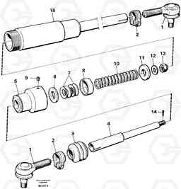 51333 Drag rod A30 VOLVO BM VOLVO BM A30, Volvo Construction Equipment