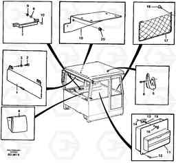 81850 Interior equipment, cab A30 VOLVO BM VOLVO BM A30, Volvo Construction Equipment