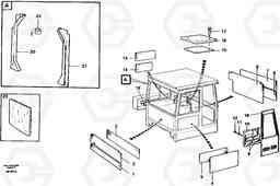 2124 Upholstery and insulation, cab side and climate unit A30 VOLVO BM VOLVO BM A30, Volvo Construction Equipment