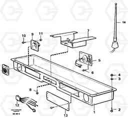 5322 Radio panel A30 VOLVO BM VOLVO BM A30, Volvo Construction Equipment