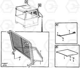 20714 Protective grating protecting roof A30 VOLVO BM VOLVO BM A30, Volvo Construction Equipment