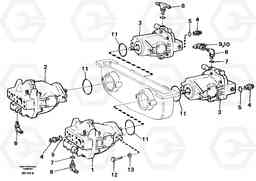 48408 Hydraulic pump with fitting parts A30 VOLVO BM VOLVO BM A30, Volvo Construction Equipment