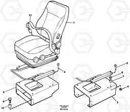 78042 Operator seat with fitting parts A30 VOLVO BM VOLVO BM A30, Volvo Construction Equipment