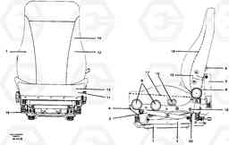 38287 Operator's seat A30 VOLVO BM VOLVO BM A30, Volvo Construction Equipment