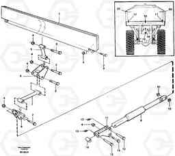 12442 Rear flap, mechanical A30 VOLVO BM VOLVO BM A30, Volvo Construction Equipment