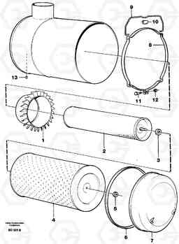 38810 Air filter A30 VOLVO BM VOLVO BM A30, Volvo Construction Equipment