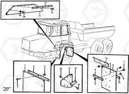 89255 Mudflap, motor unit A30 VOLVO BM VOLVO BM A30, Volvo Construction Equipment