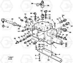 23058 Control valve with fitting parts A30 VOLVO BM VOLVO BM A30, Volvo Construction Equipment